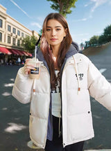 Fake Two Padded Cotton-padded Jacket Coats