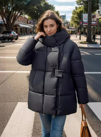 Fashion Padded Hooded Cotton-padded Jacket Coat