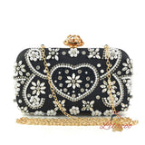 Hand-inlaid Diamond Slung Oblique Dinner Bag