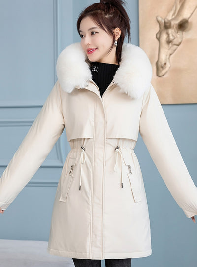 Medium-long Cotton-padded Down Coat