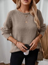 Loose Round Neck Leisure Curling Sweater