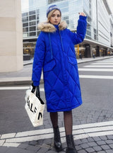 Loose Large Size Padded Long Cotton-padded Coat