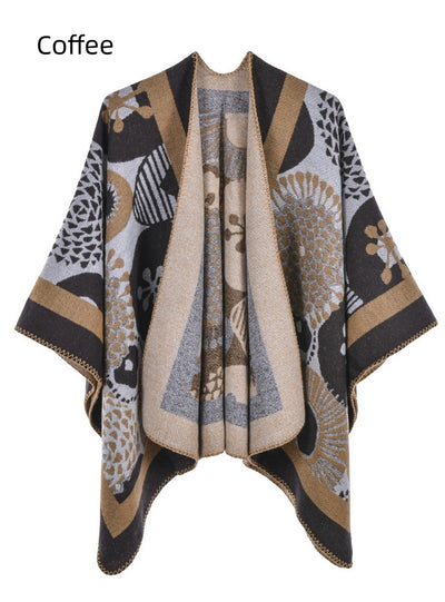 Ladies Scarf Fashion Warm Cloak Coat
