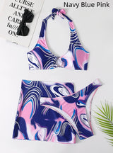 Short Skirt Split Swimsuit Three-piece Suit