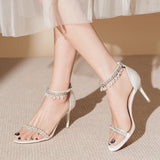 Summer Rhinestone Chain Sandals