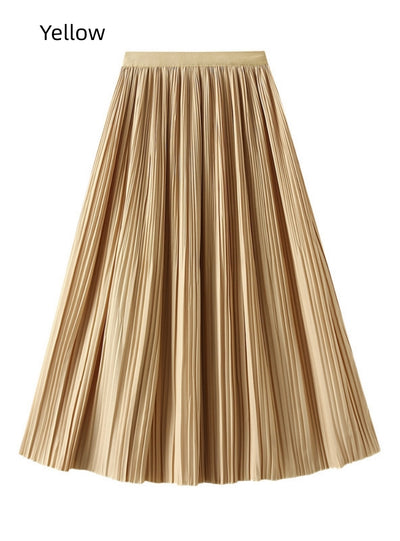 Summer Pleated Long Skirt