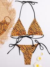 Leopard Snake Three-piece Bikini