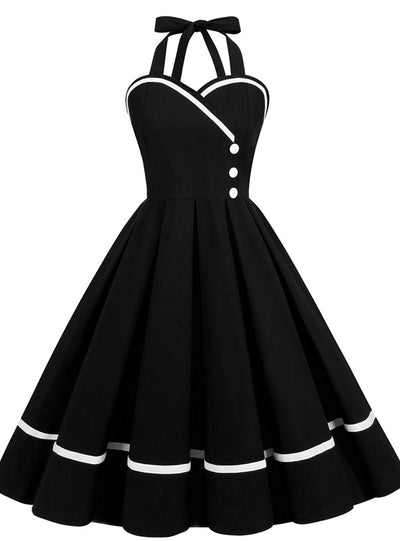 Retro Spell Silm Waist 50S Dress