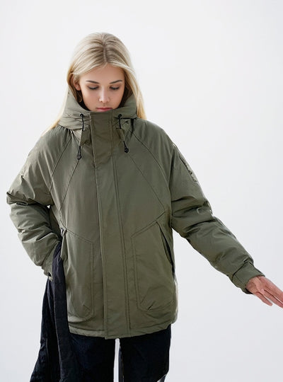 Loose Hooded Cotton-padded Jacket