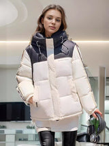 Hooded Short Cotton-padded Jacket Coat