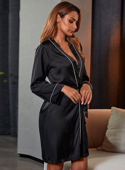 Sexy Women Silk Nightgown