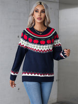 Christmas Printed Pullover Sweater