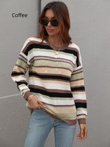 Crewneck Striped Knitted Sweater