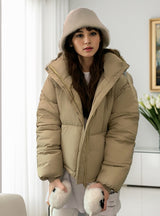 Loose Cotton-padded Short Down Jacket