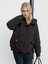 Short Loose Slim Hooded Cotton-padded Jacket