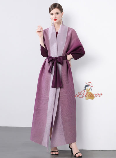 Fold Loose Large Size Gradient Printing Coat