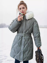 Medium to Long Cotton-padded Jacket Coat