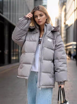 Retro Oversize Cotton-padded Down Jacket