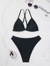 Fashion Sexy Solid Color Bikini