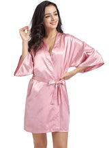 Women Loose Silk Nightgown