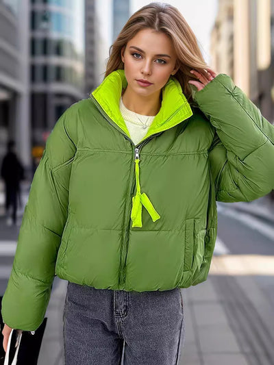 Short Zipper Cotton-padded Jacket