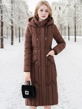 Slim Thick and Loose Long Cotton-padded Jacket