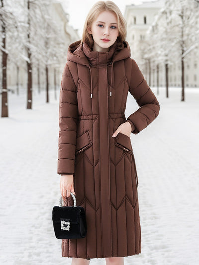 Slim Thick and Loose Long Cotton-padded Jacket