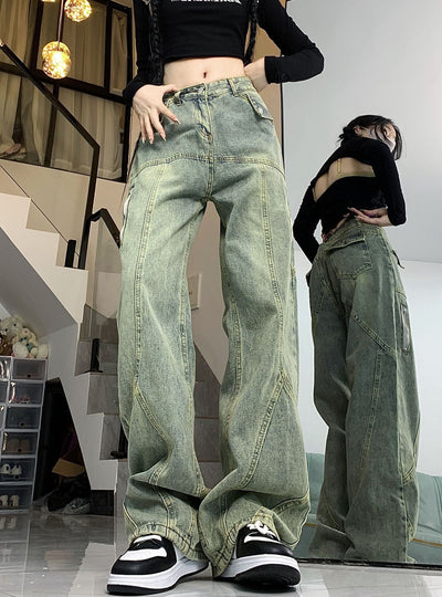 Loose Straight Jeans Pant