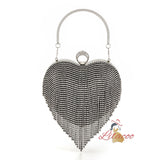 Heart Brick-inlaid Clutch Women's Bag