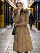 Long Slim Over the Knee Thickened Cotton-padded Jacket