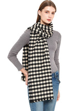 Cashmere-like Small Plaid Scarf