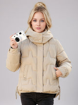 Short Cotton-padded Down Coat