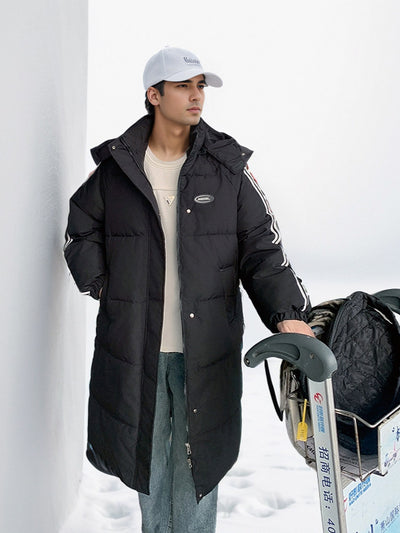 Loose Hooded Long Cotton-padded Padded Jacket