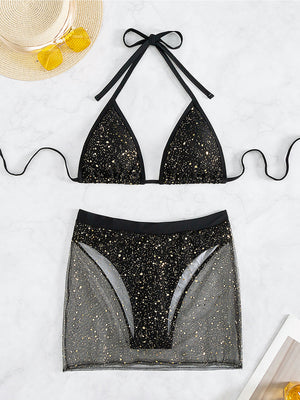 Sexy Two Piece Sequins Bikini