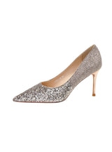 Sequined Gradient Wedding Shoes