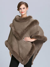 Turtleneck Pullover Cloak Shawl