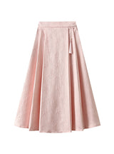 Chinese National Wind Jacquard High Waist Skirt