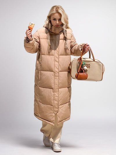 Over-the-knee Loose Long Thick Cotton-padded Coat