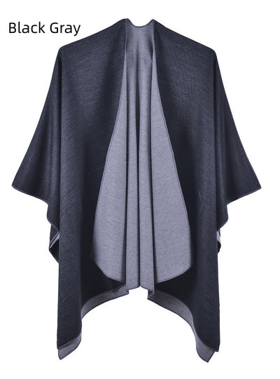 Warm Shawl Double-sided Cashmere Cloak