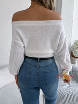 Casual Solid Color Long Sleeve Sweater