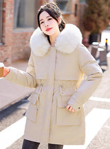 Mid-length Cotton-padded Jacket Coat