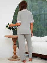 Short Sleeve Nightgown Sleepwear Suit