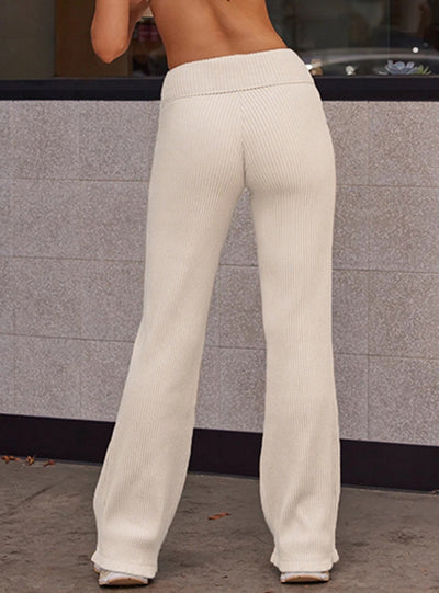 Pit Strip High Waist Sports Casual Pant