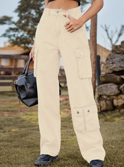 Multi-pocket Overalls Trousers Jeans