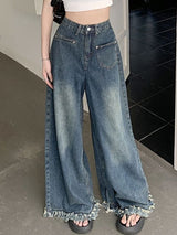 Loose High Waist Retro Wide Leg Jeans