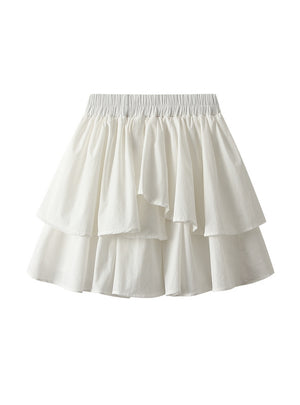 Skinny Ruffled Elastic Waist Skirt