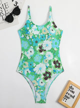 Sexy Multicolor Beach One-piece Swimsuit Bikini