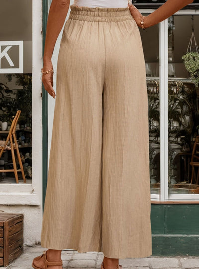 Casual High Waist Wide Leg Trousers Pant