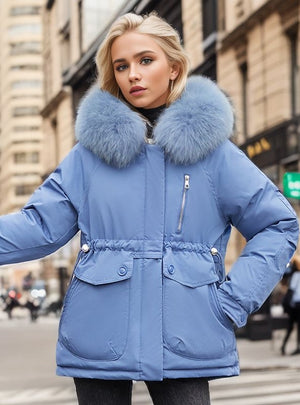 Short-cut Cotton-padded Down Jacket