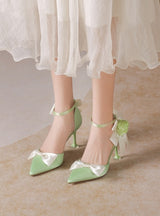 Princess Banquet Bow Flower High Heels